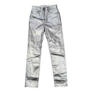 Patrizia Pepe silver skinny jeans